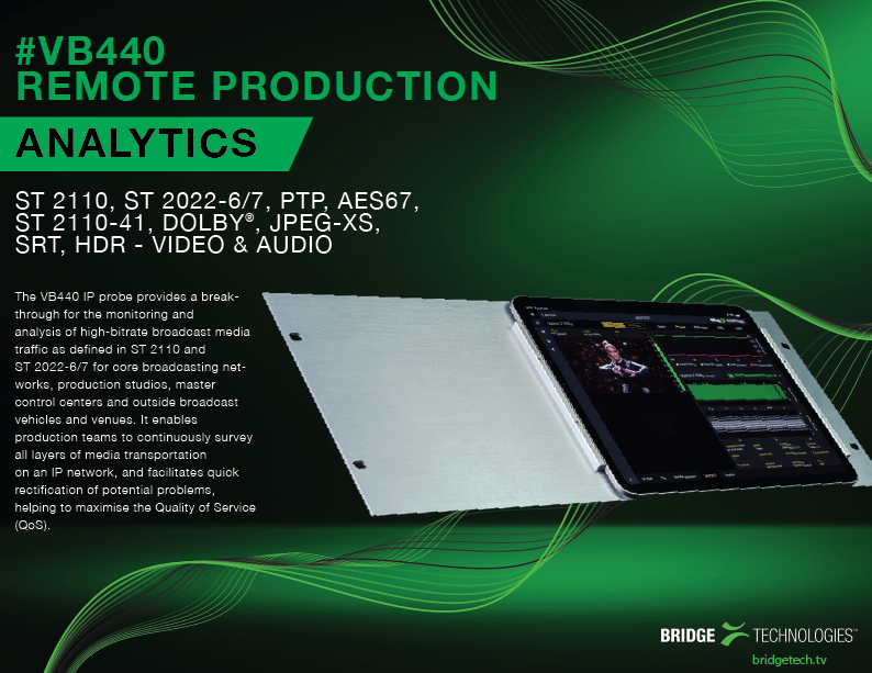 VB440 Remote Production Analytics